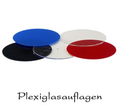 Plexiglasauflagen